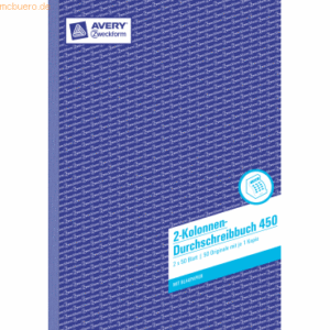 Avery Zweckform Kolonnenbuch A4 2 Kolonnen 2x50 Blatt