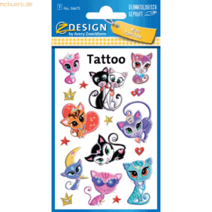 10 x Z-Design Tattoos 76x120mm 1 Bogen Motiv Cats deluxe