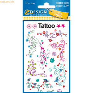 10 x Z-Design Kids Tattoos Ranken 17 Motive bunt 17 Stück