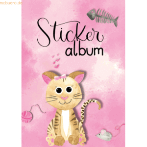 Z-Design Stickeralbum Kids A5 Motiv Katze 16 Steiten