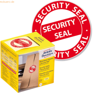 Avery Zweckform Sicherheitssiegel Security Seal auf Rolle rund 38mm ro