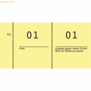 Avery Zweckform Nummernblock Kompaktblock fortlaufend nummeriert 10 Bl