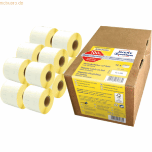 Avery Zweckform Rollen-Etiketten Paketaufkleber 54x101mm 12 Rolle/2.64