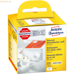 Avery Zweckform Rollenetiketten Universal 70x54mm VE=320 Stück