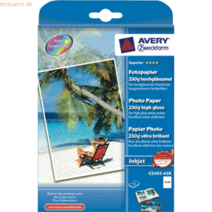 Avery Zweckform Inkjet-Fotopapier Superior 13 x 18 einseitig beschicht