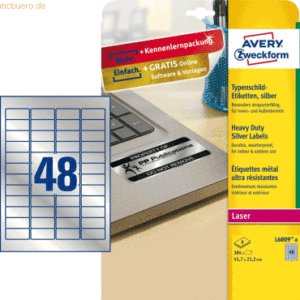 Avery Zweckform Typenschild-Etiketten 45