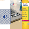 Avery Zweckform Typenschild-Etiketten 30x30mm silber 960 Stück