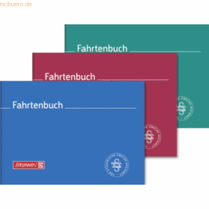 Brunnen Formularbuch Fahrtenbuch A6 40 Blatt farbig sortiert