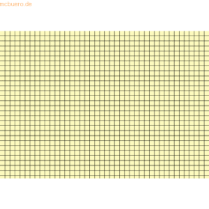 Brunnen Karteikarten A5 kariert gelb VE=100 Stück