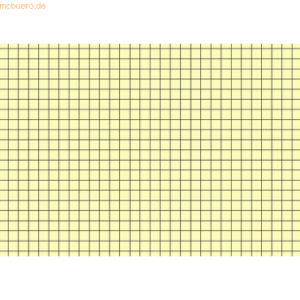 Brunnen Karteikarten A6 kariert gelb VE=100 Stück