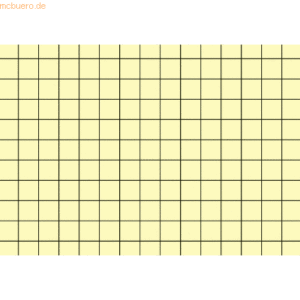 Brunnen Karteikarten A8 kariert gelb VE=100 Stück