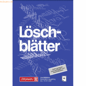 10 x Brunnen Löschblattblock A5 80g/qm 10 Blatt