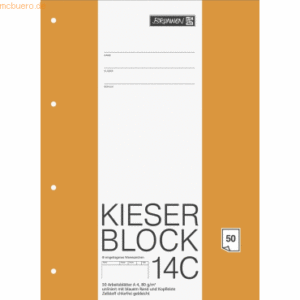 10 x Brunnen Kieser-Block A4 blanko 50 Blatt