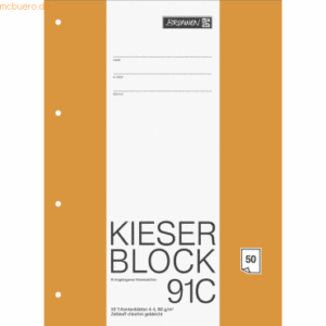 10 x Brunnen Kieser-Block A4 T-Konten 50 Blatt