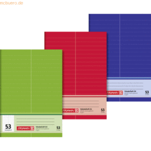 Brunnen Vokabelheft A6 32 Blatt Lineatur 53