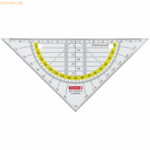 10 x Brunnen Geometrie-Dreieck 16cm bruchsicher glasklar