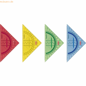 Brunnen Geometrie-Dreieck 16cm bruchs Griff farbig sortiert