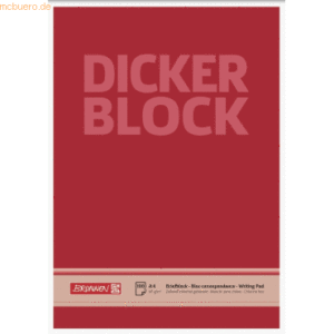 Brunnen Briefblock Der dicke Block A4 60g/qm blanko 100 Blatt