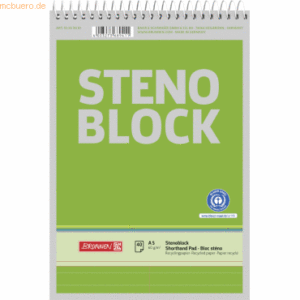 10 x Brunnen Stenoblock A5 40 Blatt RC