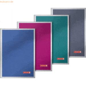 Brunnen Notizbuch Premium Metallic A5 96 Blatt 90g/qm blanko