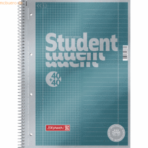 Brunnen Collegeblock Premium Student A4 Duo 90g/qm je 40 Blatt Lin. 27