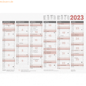 Brunnen Tafelkalender A3quer 2023