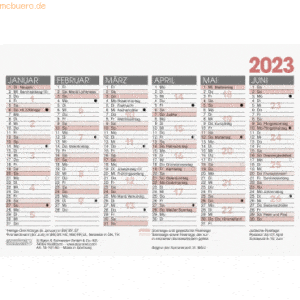 Brunnen Tafelkalender A6quer 2023