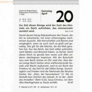 4 x Brunnen Neukirchner Abreißkalender 11x15cm 1 Tag/Seite 2023