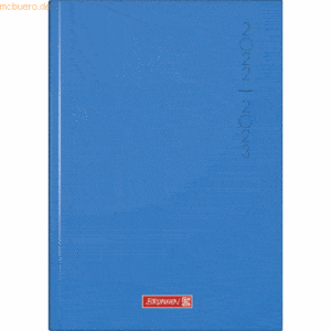 Brunnen Schülerkalender 1 Tag/Seite 2022/2023 A5 Hardcover Plain Blue