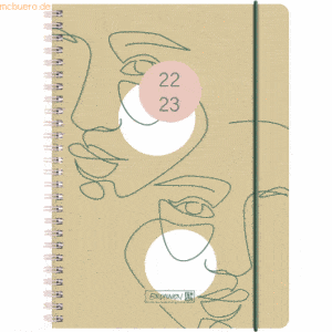 Brunnen Schülerkalender 1 Woche/2 Seiten2022/2023 A5 Hardcover Faces