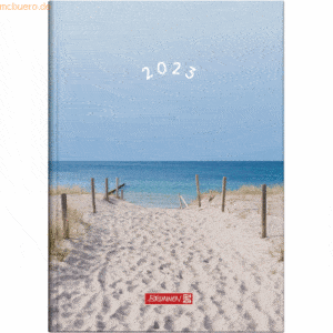 Brunnen Buchkalender 795 A5 1 Tag/Seite Grafik-Einband Strand 2023