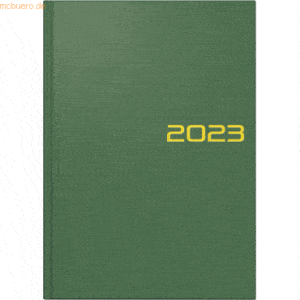 Brunnen Buchkalender 795 A5 1 Tag/Seite Balacron-Einband grün 2023