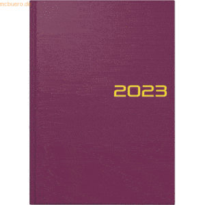 Brunnen Buchkalender 795 A5 1 Tag/Seite Balacron-Einband bordeaux 2023