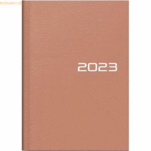 Brunnen Buchkalender 796 A5 1 Woche/2 Seiten coral 2023