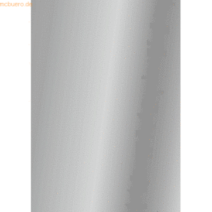 10 x Heyda Plakatkarton 380g/qm 48x68cm silber