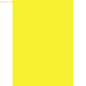 10 x Heyda Plakatkarton 380g/qm 48x68cm leucht-gelb