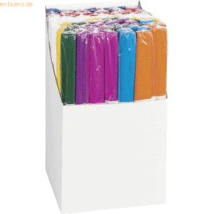 100 x Heyda Krepppapier Rolle 32g/qm 50x250cm sortiert