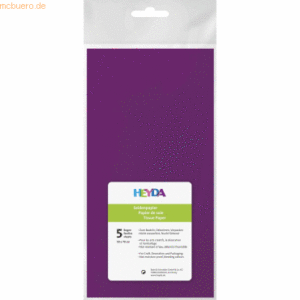 10 x Heyda Seidenpapier 18g/qm 50x70cm violett VE=5 Bogen