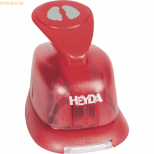 Heyda Motivstanzer für Karton bis 220g/qm klein Füße 15x15mm