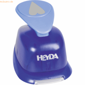 Heyda Motivstanzer für Karton bis 220g/qm Herz schmal groß ca. 25x25mm