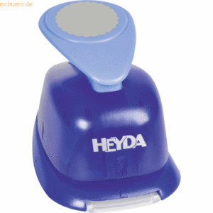 Heyda Motivstanzer für Karton bis 220g/qm groß Kreis geriffelt 25mm