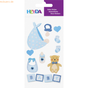 6 x Heyda Sticker-Etikett Baby Boy 2 8 Stück bunt