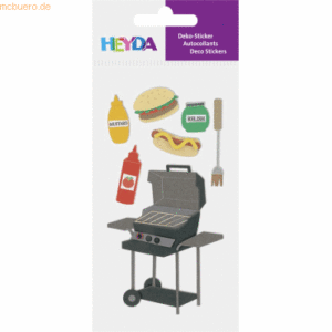 6 x Heyda Sticker-Mix BBQ