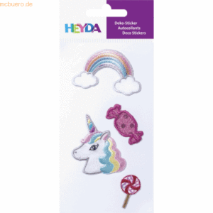 6 x Heyda Textil-Sticker Candy