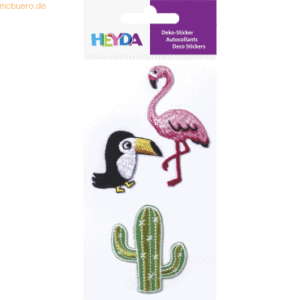6 x Heyda Textil-Sticker Exotic