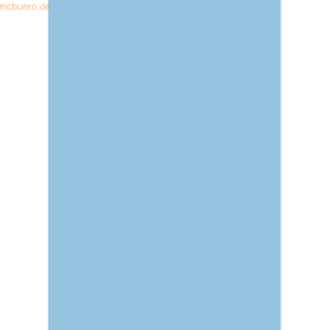 100 x Heyda Tonpapier 130g/qm A4 wasserblau