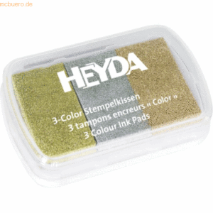 Heyda Stempelkissen je Farbe 6x3cm Metallic