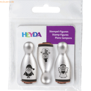 6 x Heyda Mini Stempel 1