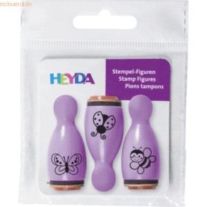 6 x Heyda Mini Stempel 1