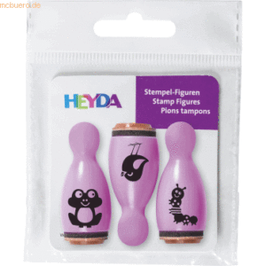 6 x Heyda Mini Stempel 1